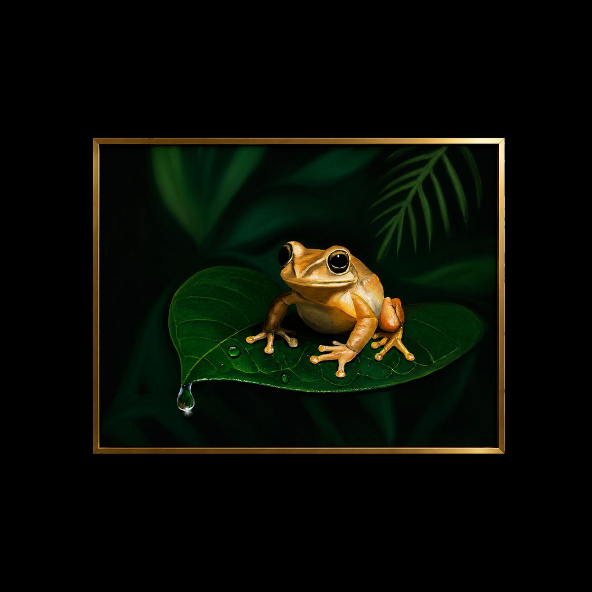 De aquí como el COQUÍ - Pintura del coquí de Puerto Rico