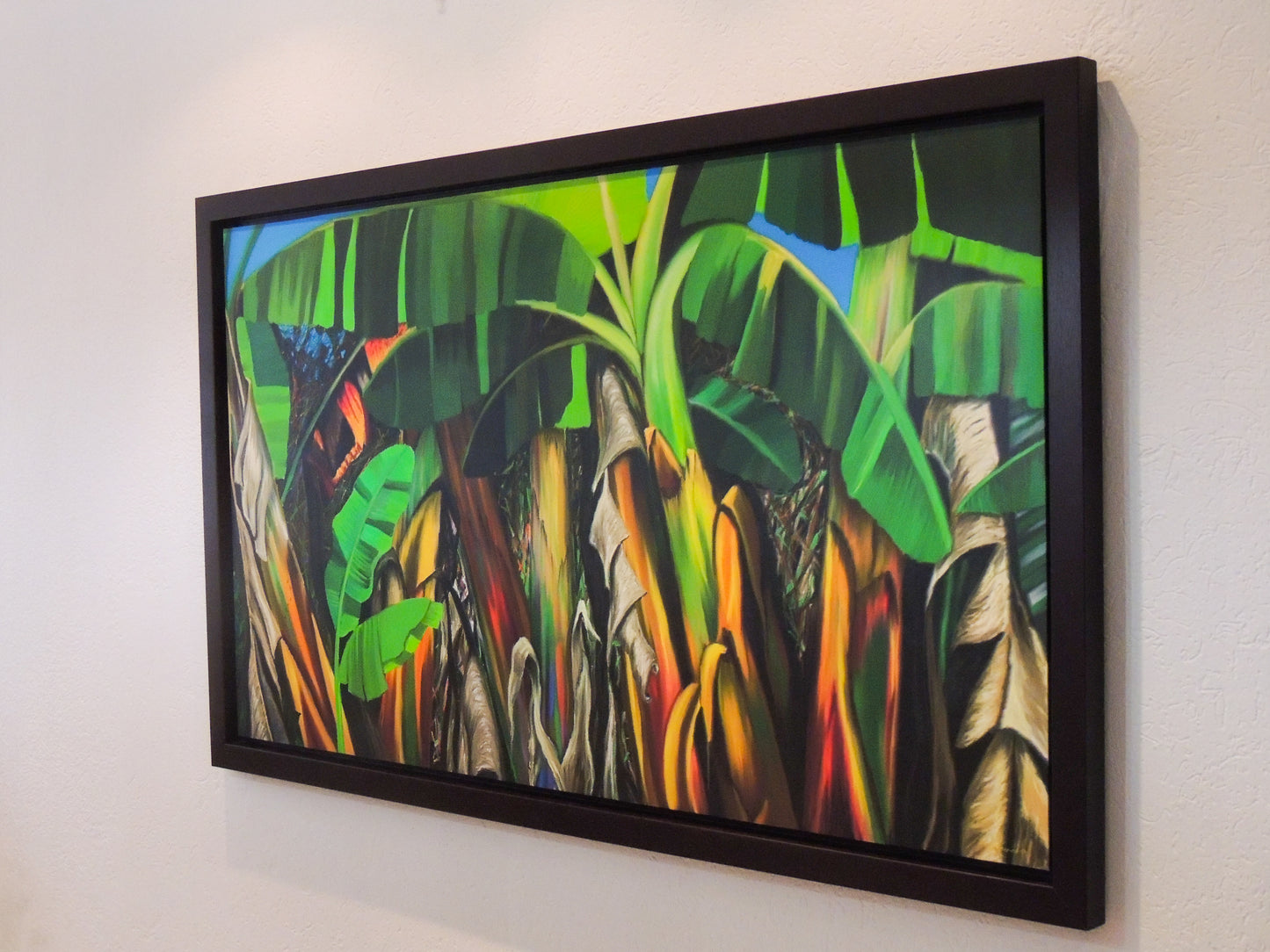 Platanal - Obra de arte caribeño en lienzo | Juan Laureano Arte