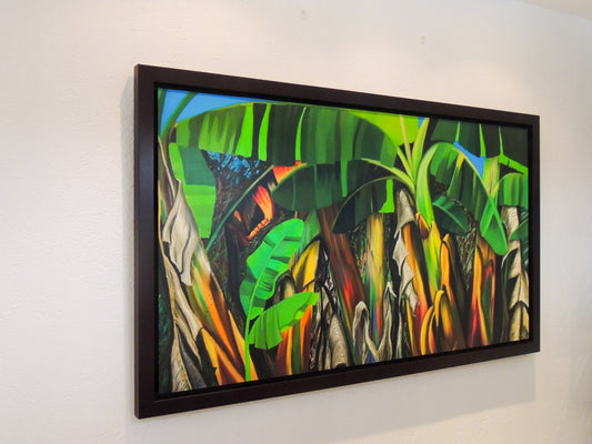 Platanal - Obra de arte caribeño en lienzo | Juan Laureano Arte