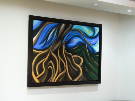 Raíces de Mi Tierra - Pintura de la Ceiba | Juan Laureano Arte