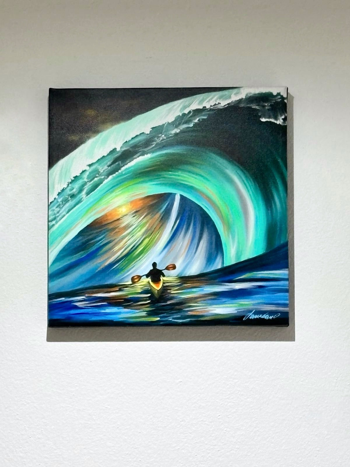 David & Goliat – Pintura con mensaje de fe y victoria | Juan Laureano Arte