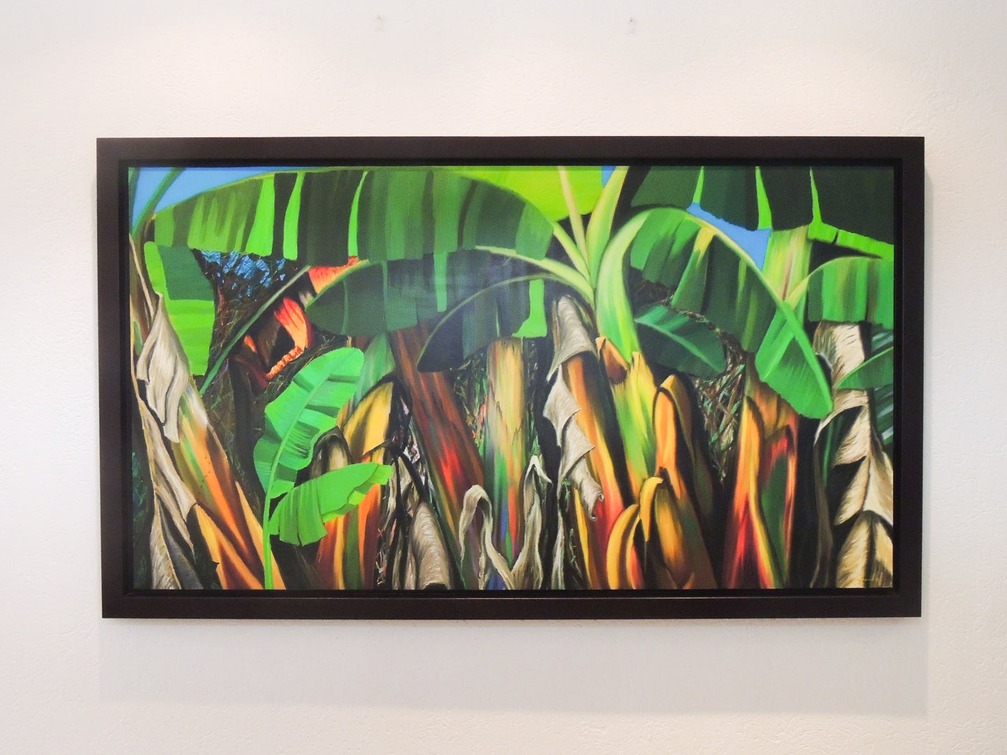 Platanal - Obra de arte caribeño en lienzo | Juan Laureano Arte