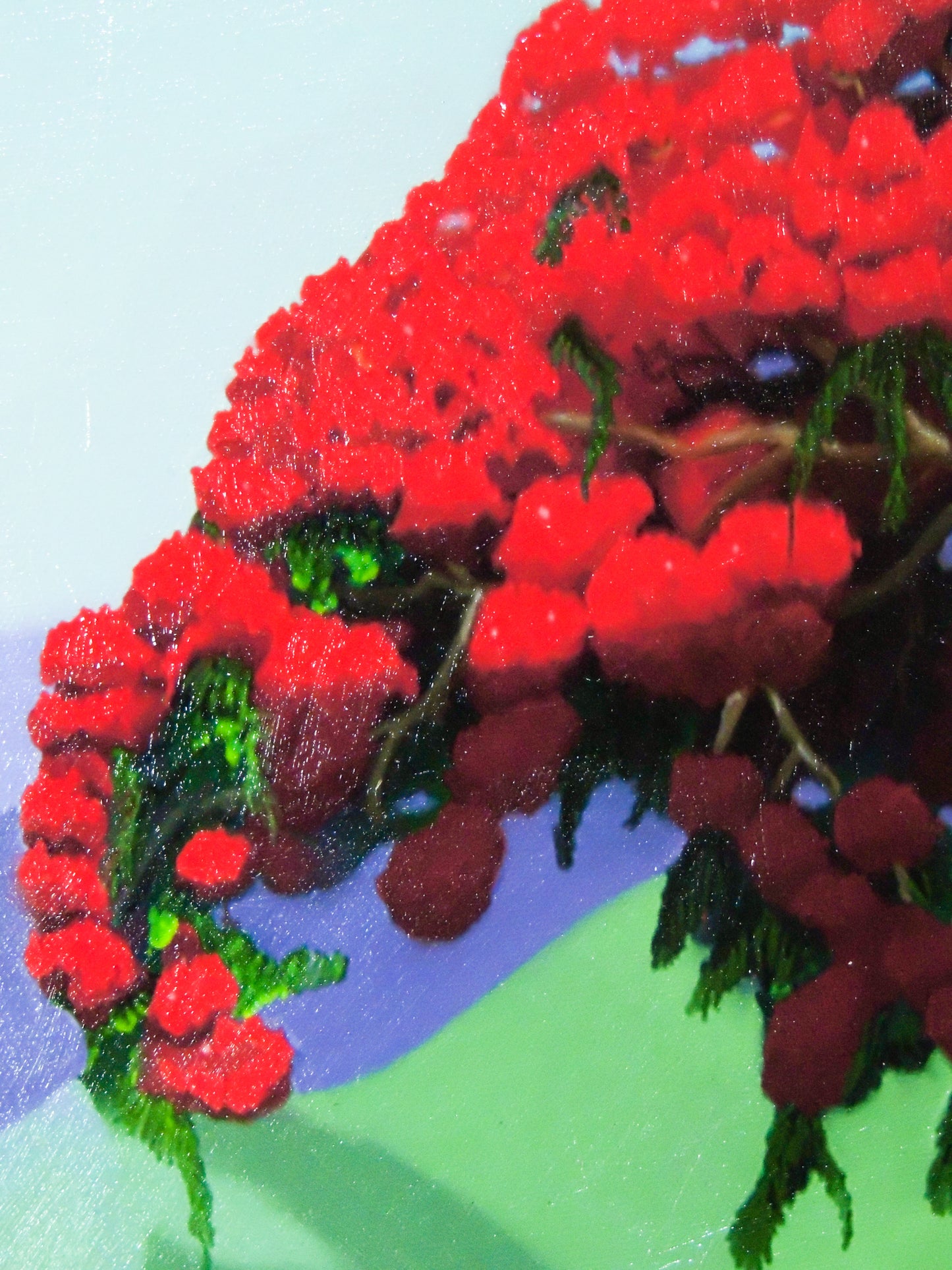 Flamboyán Rojo - Pintura del Flamboyán de Puerto Rico | Juan Laureano Arte