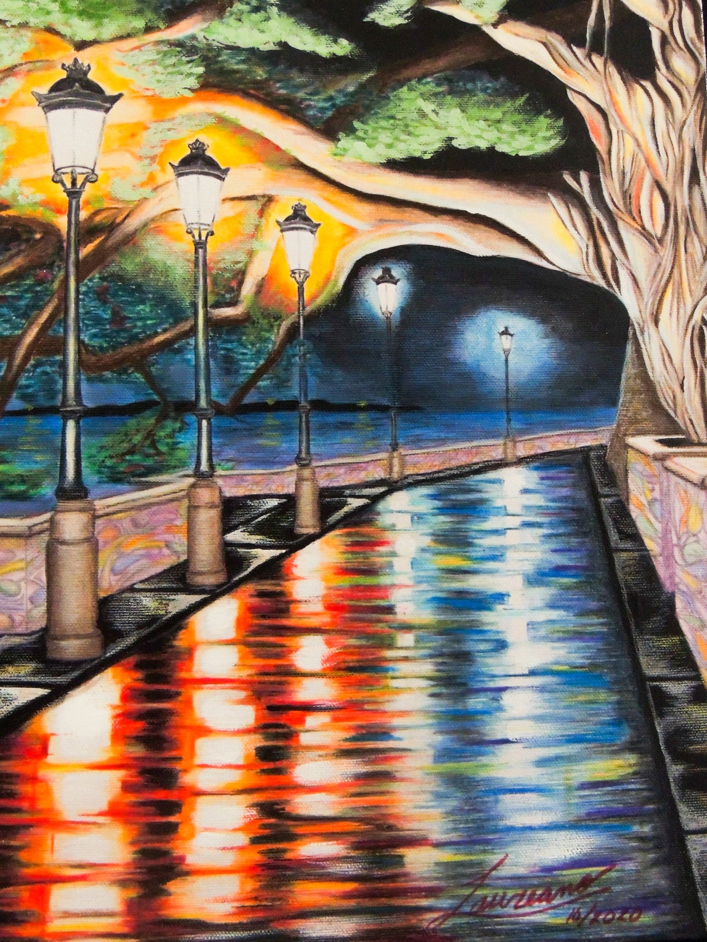Noche Paseo de Colores – Paseo de la Princesa de noche | Juan Laureano Arte