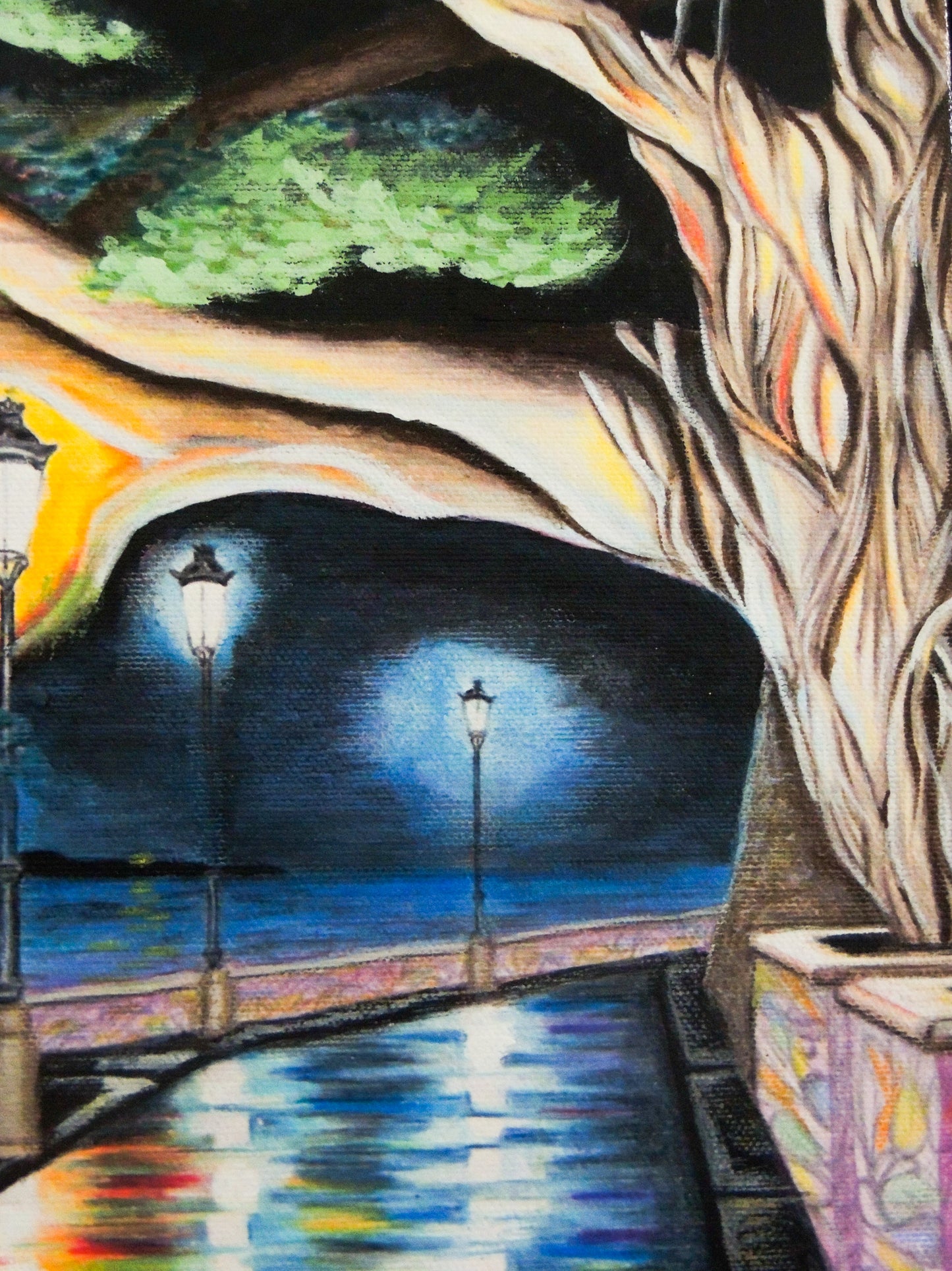 Noche Paseo de Colores – Paseo de la Princesa de noche | Juan Laureano Arte