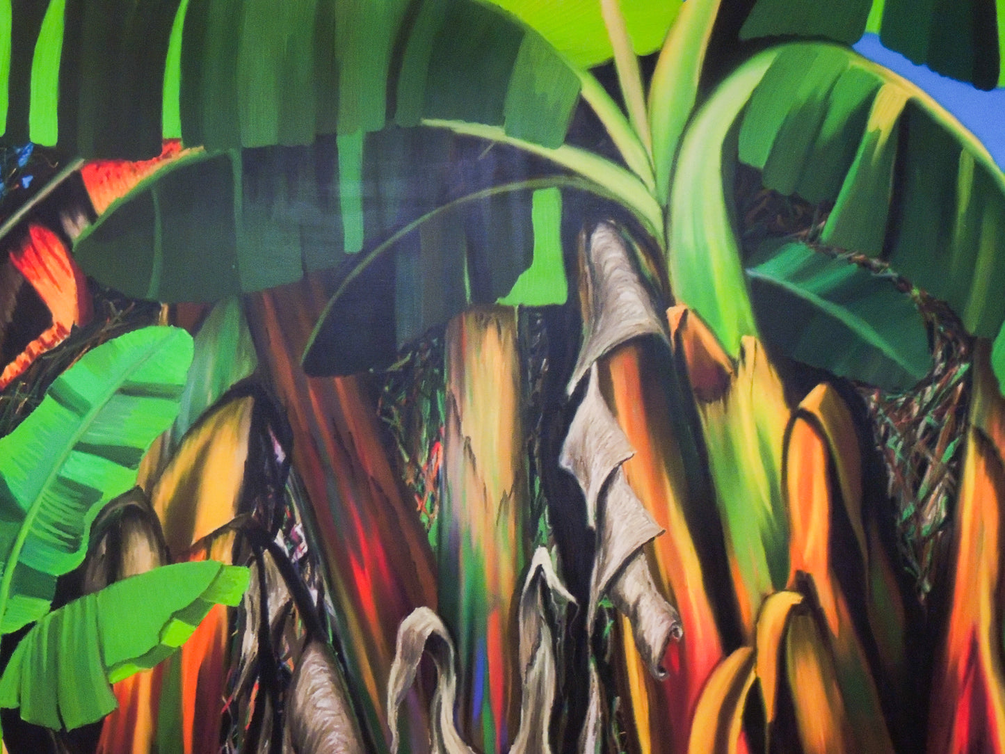 Platanal - Obra de arte caribeño en lienzo | Juan Laureano Arte