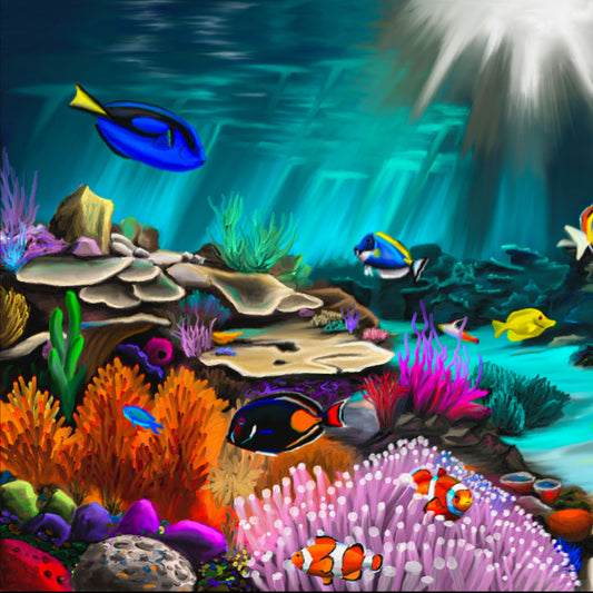 Underwater - Obra inspirada en la vida submarina de Culebrita