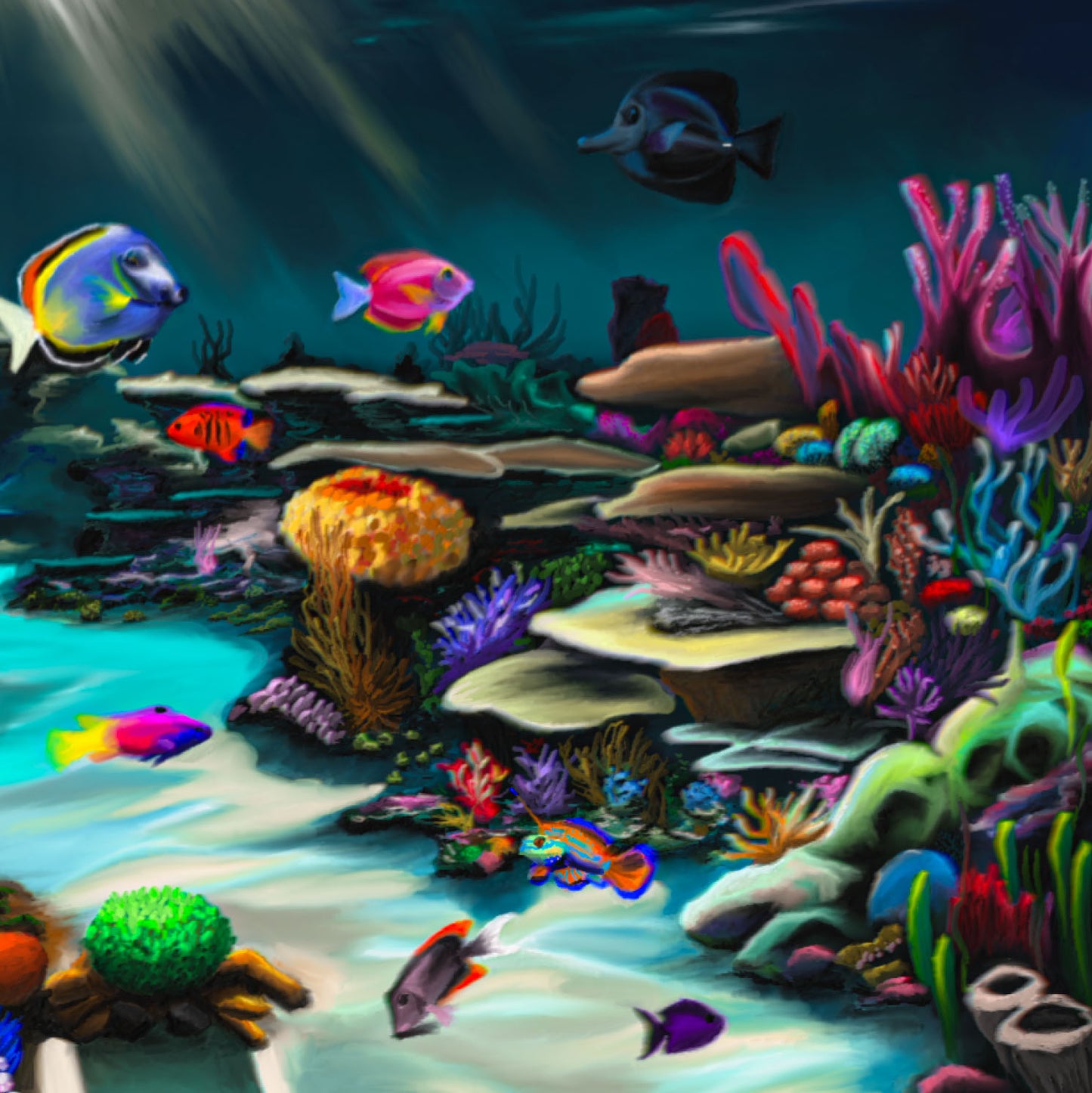 Underwater - Obra inspirada en la vida submarina de Culebrita