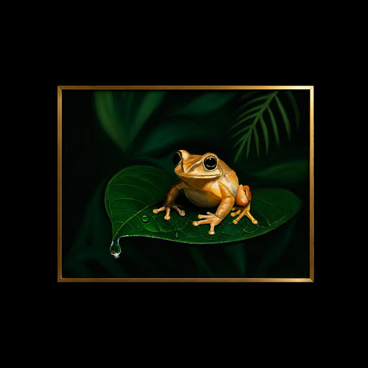 De aquí como el COQUÍ - Pintura del coquí de Puerto Rico