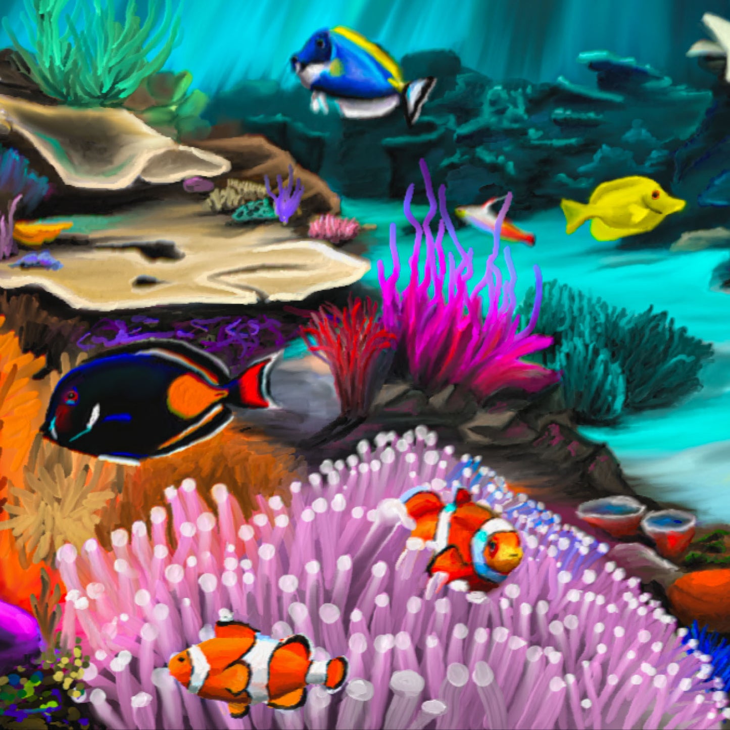 Underwater - Obra inspirada en la vida submarina de Culebrita