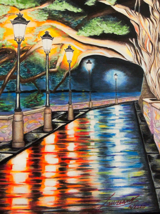 Noche Paseo de Colores – Paseo de la Princesa de noche | Juan Laureano Arte